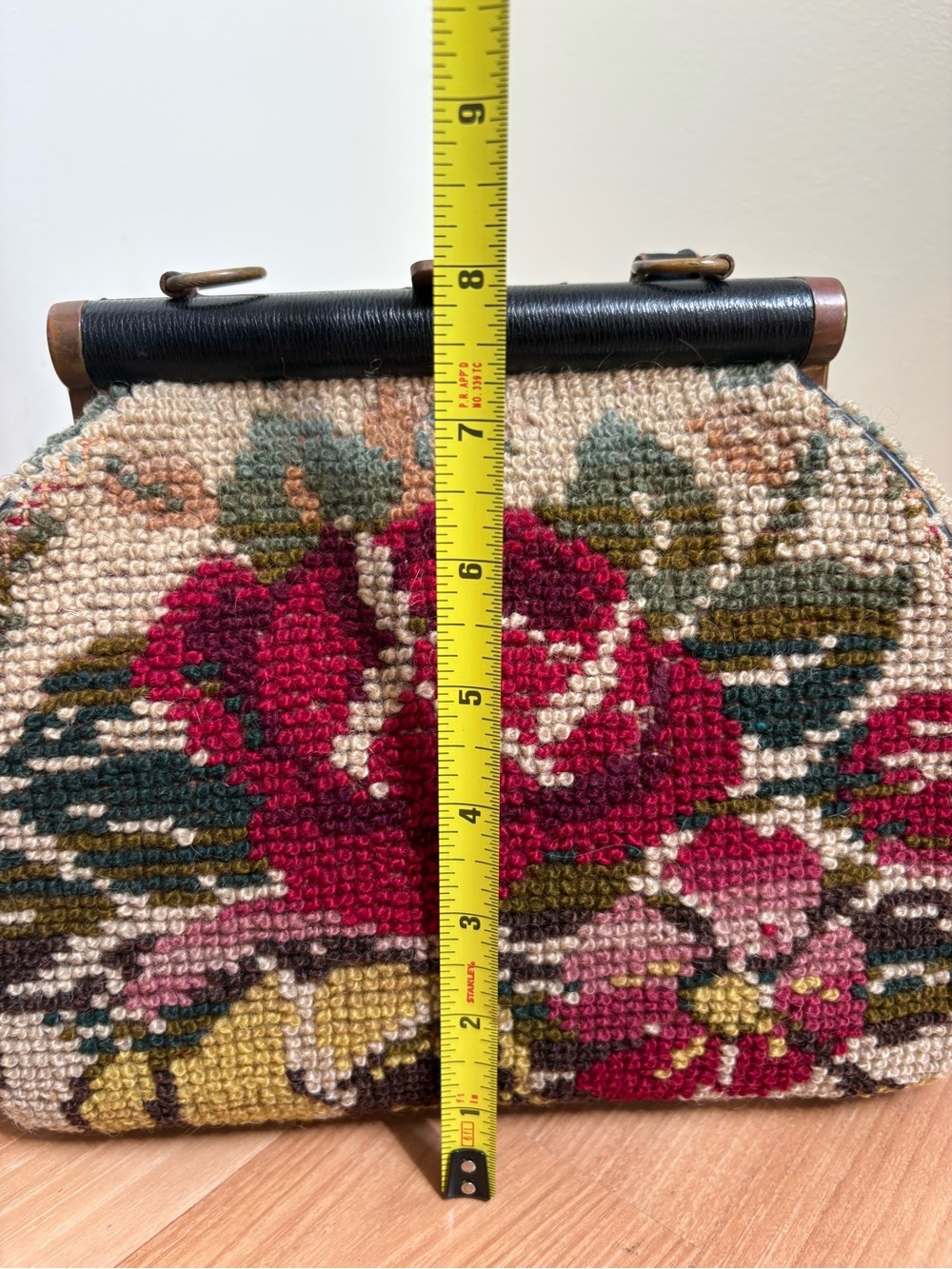 Vintage Floral Tapestry Top-Handle Bag - Picture 8 of 11